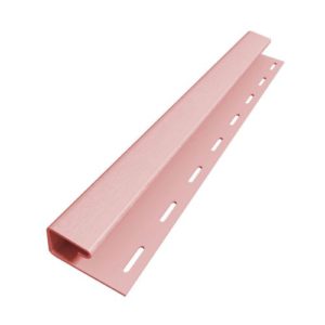 Комплектующие для сайдинга Доломит, J профиль розовый, 3.66м